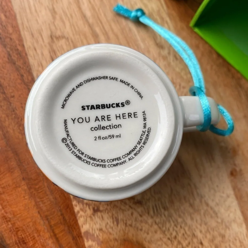 Starbucks You Are Here Collection Ornament HAWAII Mug 2oz